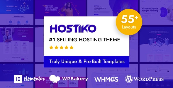Hostiko v54.0 – WordPress WHMCS 云服务器VPS主机销售 模板源码分享